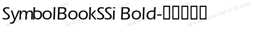 SymbolBookSSi Bold字体转换